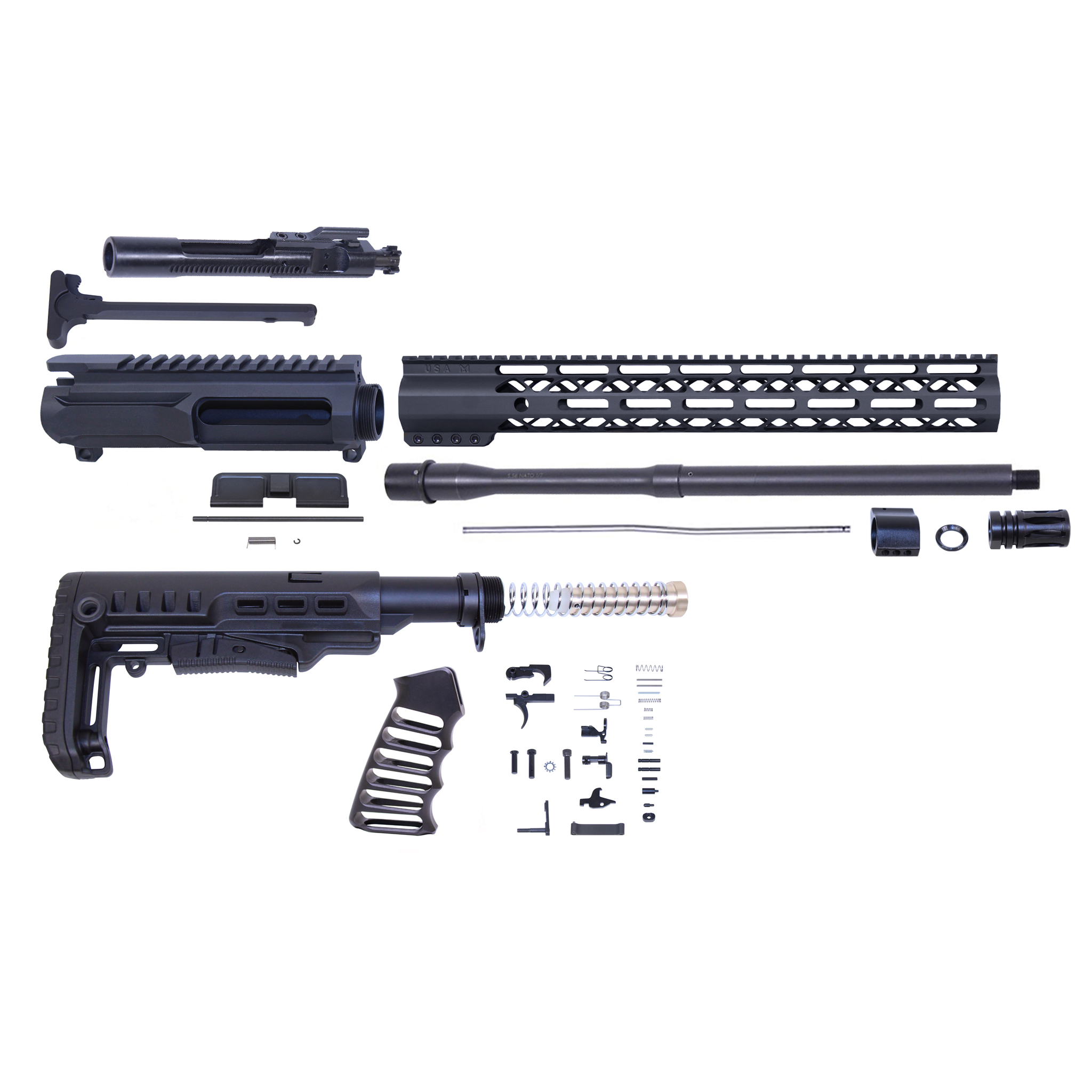AR-15 5.56 Cal Complete Rifle Kit #6 (No Lower)