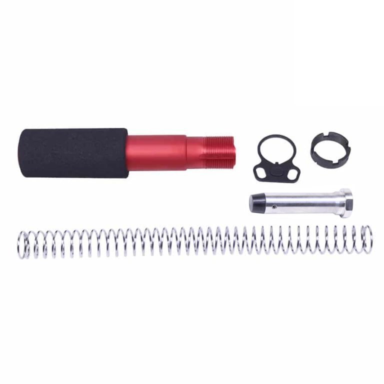 AR-15 Pistol Buffer Tube Kit (Anodized Red) » Guntec USA