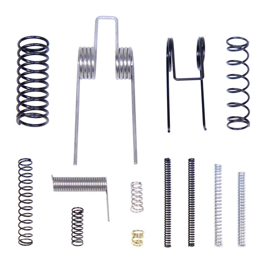 Diverse metal springs in various designs and sizes, showcasing engineering precision and functionality.