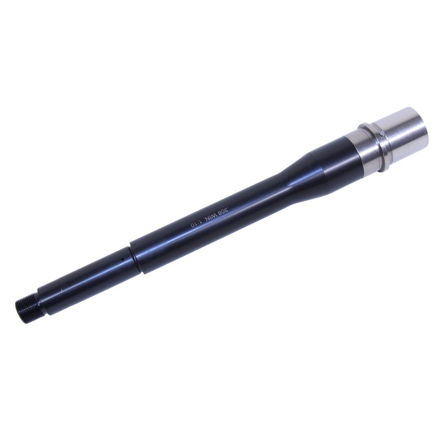 Precision-engineered black barrel with silver ends, model 366 WM, threaded and polished for mechanical use.