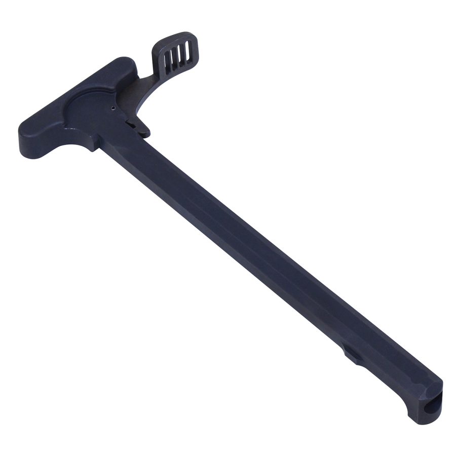 Premium AR-15 charging handle with ergonomic latch, robust design against white background.