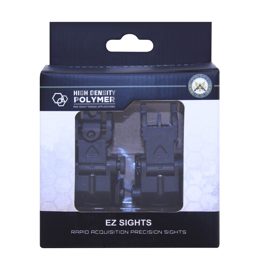 AR-15 'Ez Sights' Thin Profile Polymer Back Up Iron Sight Set - Image 2