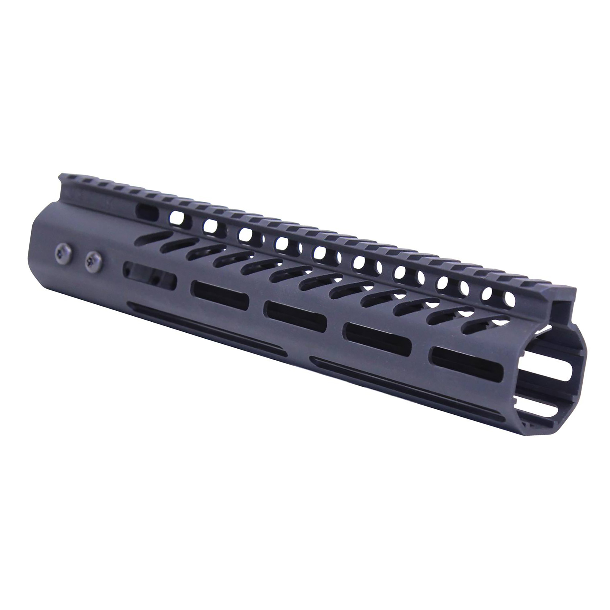 10" Ultra Lightweight Thin M-LOK System Free Floating Handguard With Monolithic Top Rail (.308 Cal) (Anodized Black)