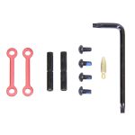 AR-15 Complete Anti-Rotation Trigger/Hammer Pin Set (Anodized Red)