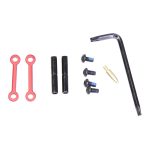 AR-15 Complete Anti-Rotation Trigger/Hammer Pin Set (Anodized Red) - Image 2