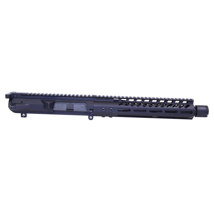 Matte black AR-15 upper receiver with Picatinny rail and M-LOK handguard for customization.