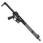 Modern AR-style rifle with M-LOK rail, lightweight design, and precision shooting capabilities.