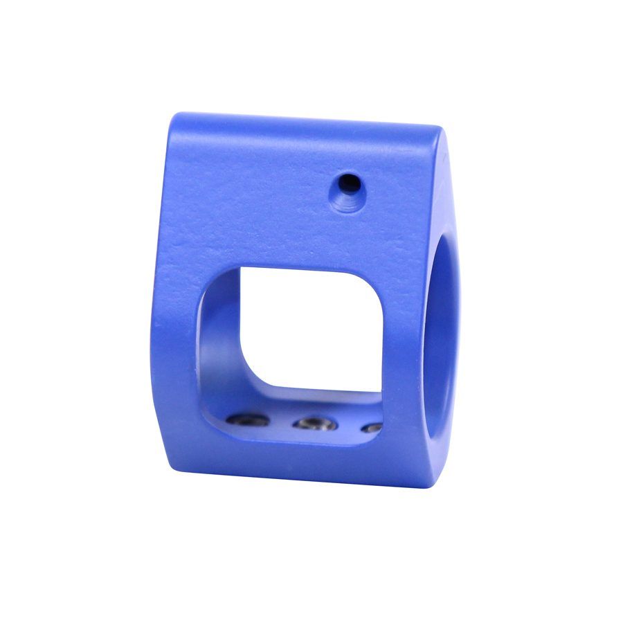 AR-15 Airlite Series Skeletonized Steel Low Profile Gas Block (Cerakote Blue) - Image 2