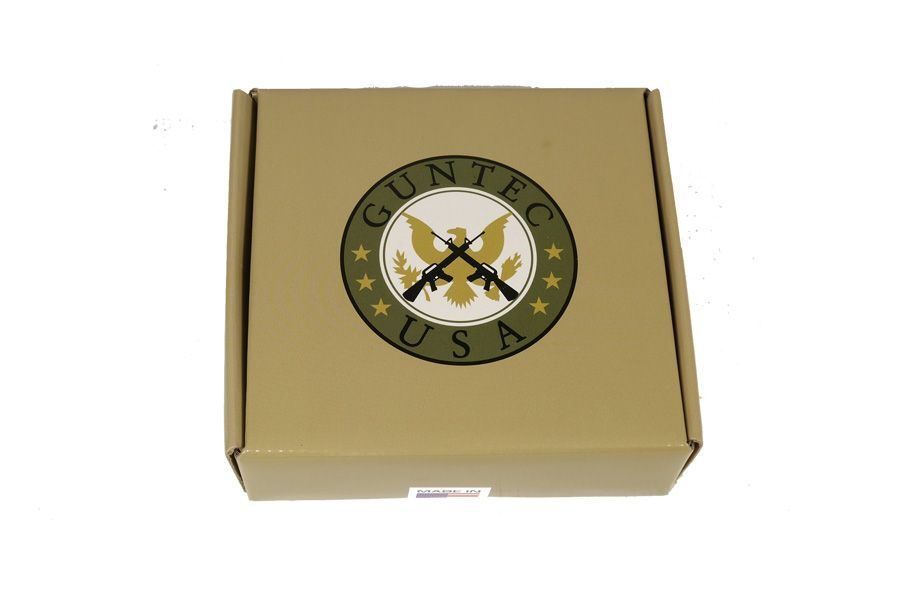 Eco-friendly meal kit box with green logo, crossed utensils, kraft paper, sustainable design.