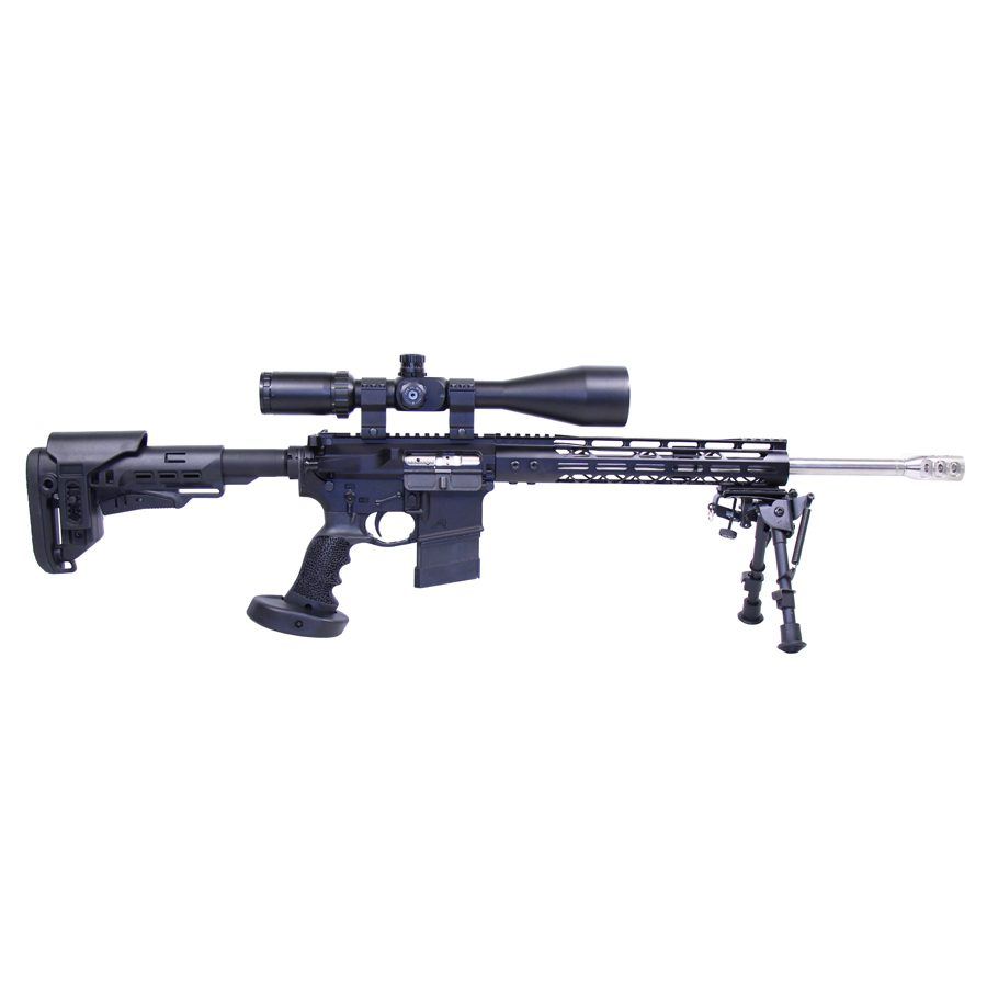 AR-15 M.C.S Stock (Multi Caliber Collapsible Stock) W/ Adjustable Cheek Riser - Image 2