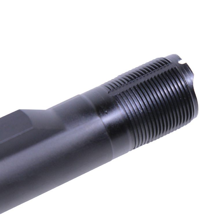 AR15 MilSpec Buffer Tube With End Plate And Castle Nut (Gen 2