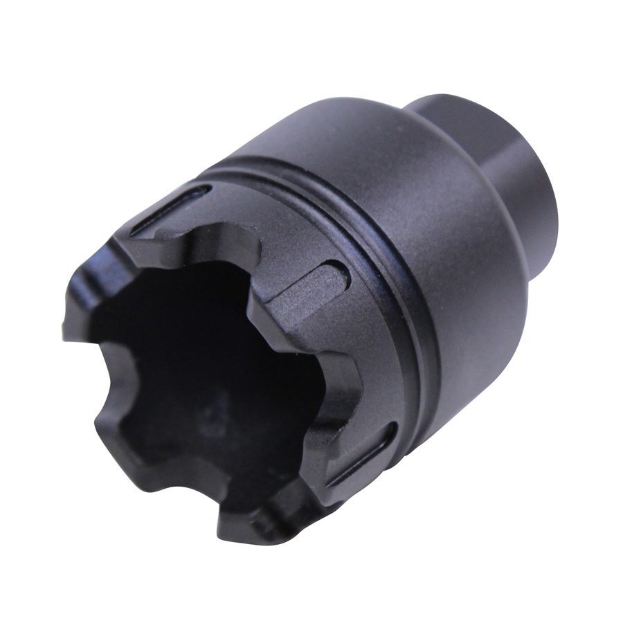 AR-15 Mini 'Trident' Flash Can With Glass Breaker (9mm) (Anodized Black) - Image 4