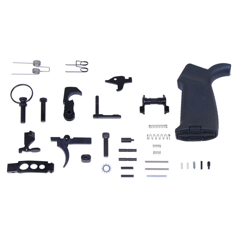 AR-15 Enhanced Lower Parts Kit With Ergonomic Neoprene Pistol Grip