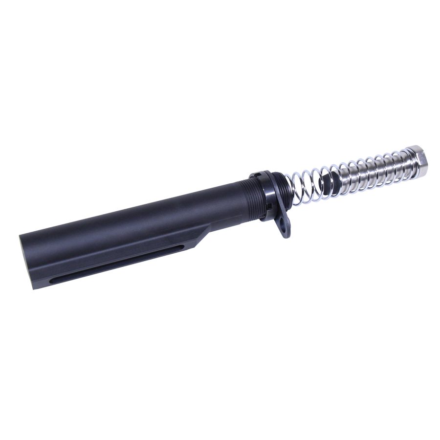Sleek black curling iron with textured silver barrel for stylish, wavy curls.