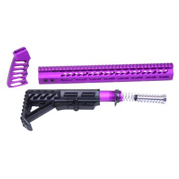 AR-15 Ultralight Series Complete Furniture Set (Anodized Purple ...