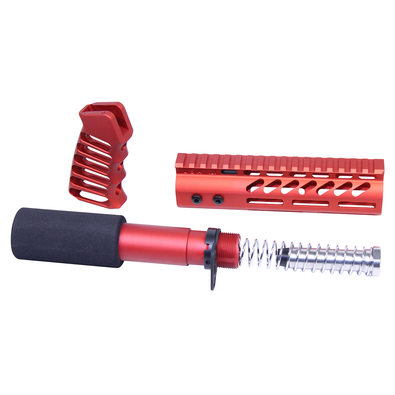 AR-15 Pistol Furniture Set (Anodized Red) .