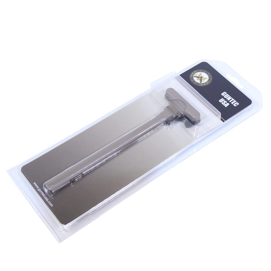 Classic double-edge safety razor with silver handle in clear packaging for waste-free shaving.