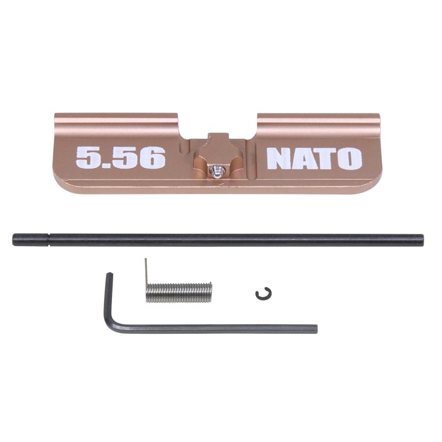 AR-15 Ejection Port Dust Cover Assembly (Gen 3) (W/ Lasered 5.56 NATO) (Anodized Bronze) - Image 2