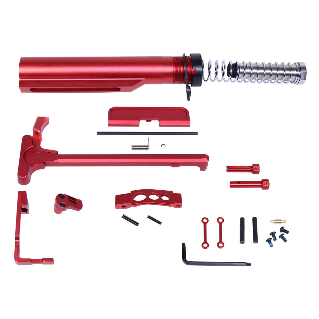 Red Anodized AR 15 Parts