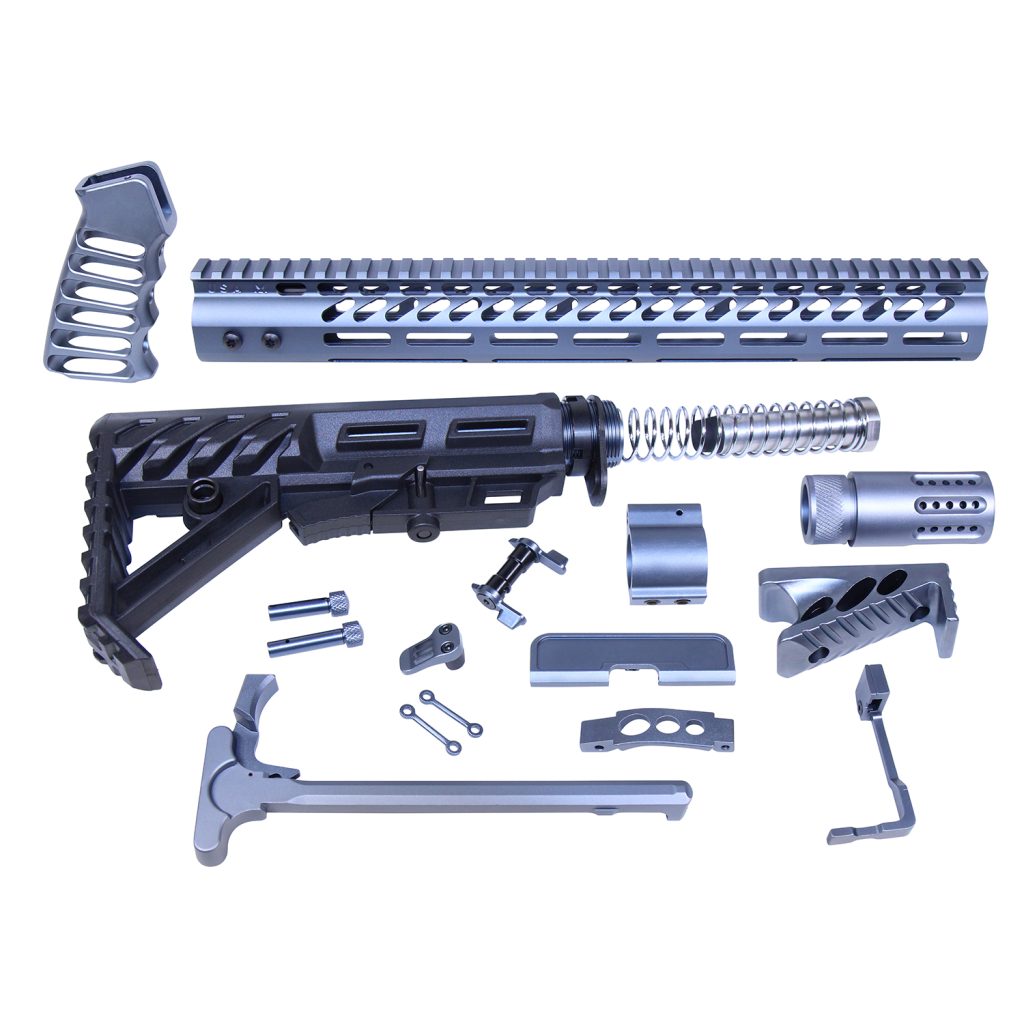 AR-15 Ultimate Rifle Kit (Anodized Grey) » Guntec USA