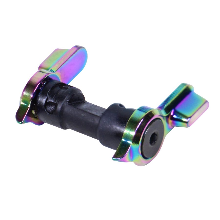 AR-15 Multi Degree Short Throw Ambi Safety (Rainbow PVD Coated) - Image 2