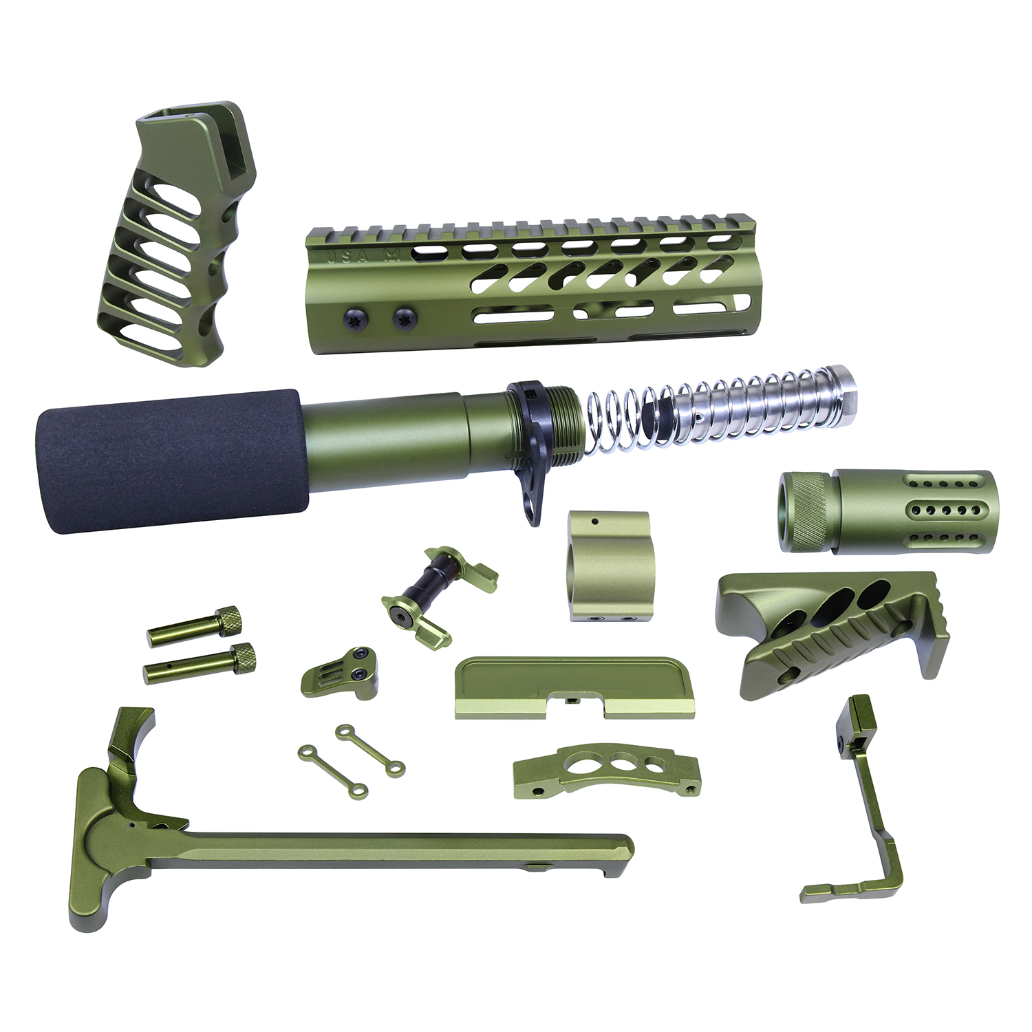 AR15 Ultimate Pistol Kit (Anodized Green) » Guntec USA