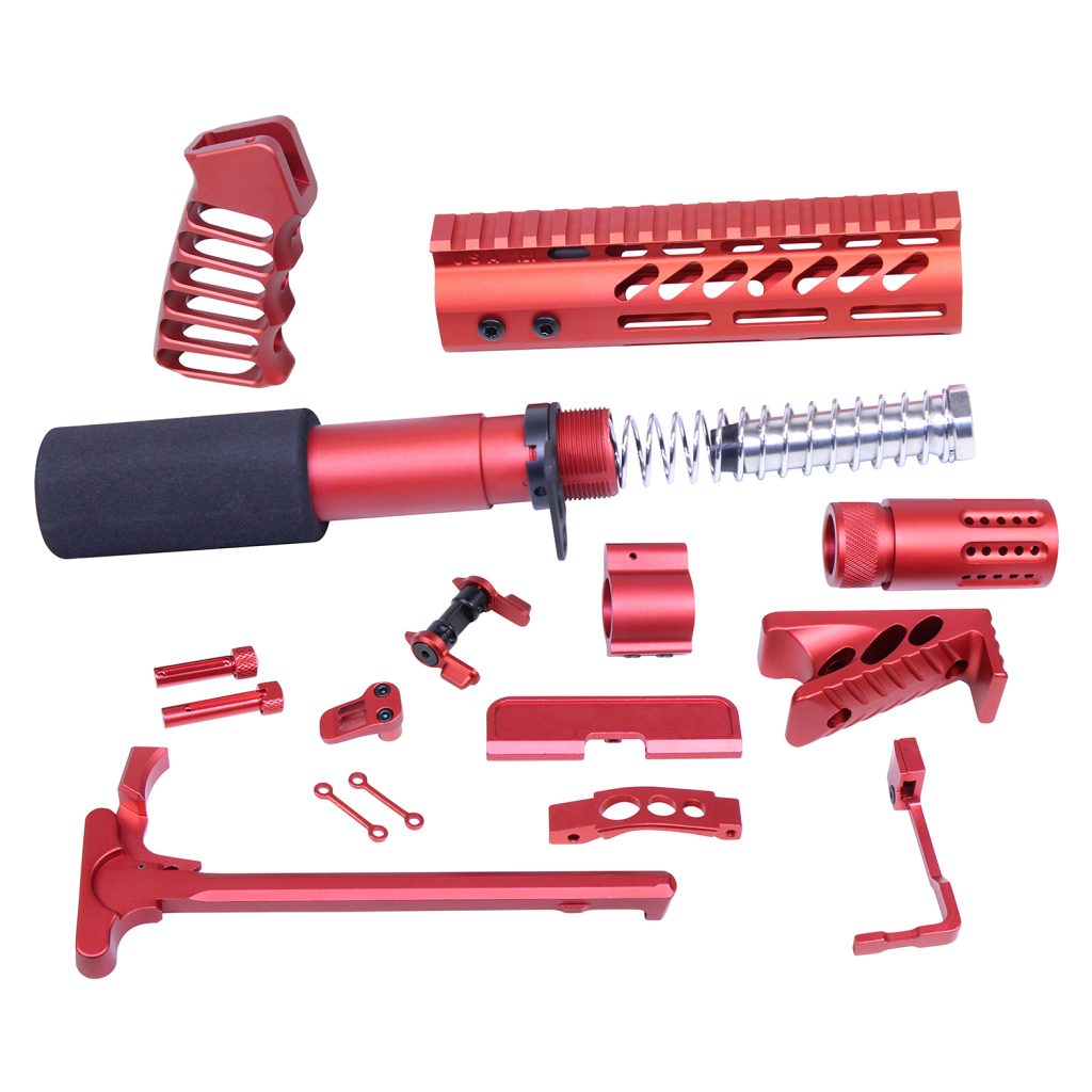 Red Anodized Ar 15 Parts 2366