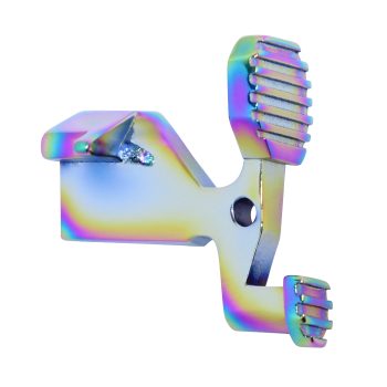 AR-15 Extended Ergonomic Bolt Catch (Rainbow PVD Finish)