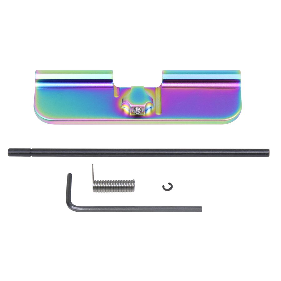 AR-15 Ejection Port Dust Cover Assembly (Gen 3) (Matte Rainbow PVD Coated) - Image 2