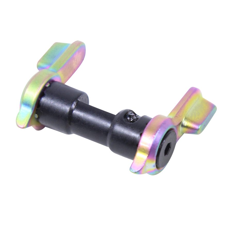 AR-15 Multi Degree Short Throw Ambi Safety (Matte Rainbow PVD Coated) - Image 2