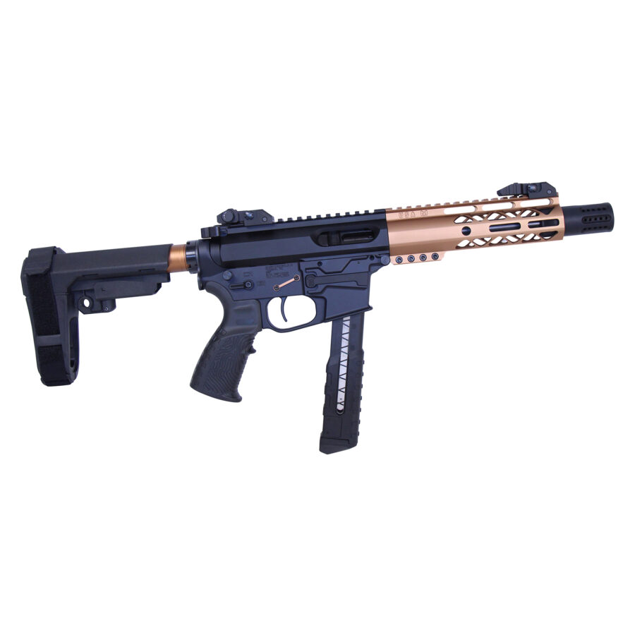 7" AIR-LOK Series M-LOK Compression Free Floating Handguard With Monolithic Top Rail (Anodized Bronze) - Image 3