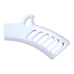 Sleek white kitchen accessory with ergonomic design and multifunctional use.