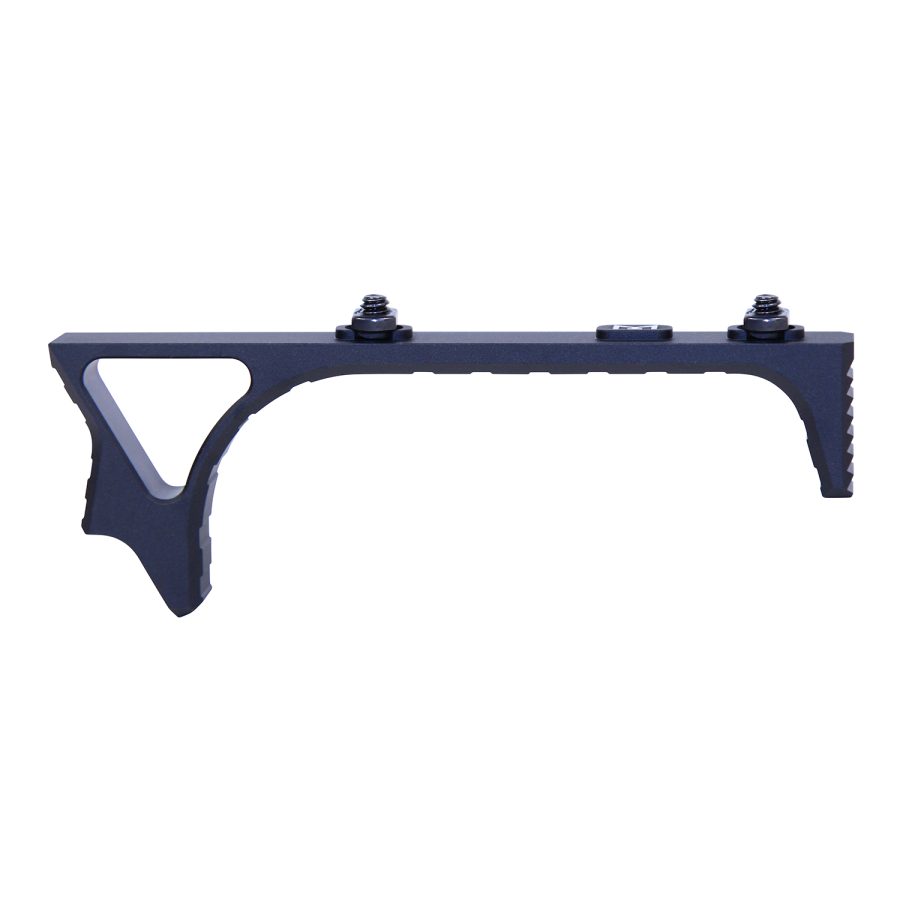 Black Anodized Tactical Angled Foregrip for Improved Firearm Handling and Stability