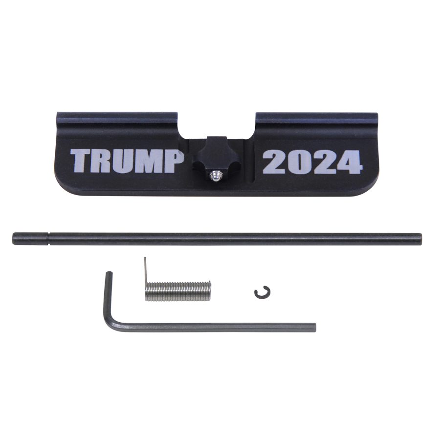 AR-15 Ejection Port Dust Cover Assembly (Gen 3) (W/ Lasered TRUMP 2024) (Anodized Black) - Image 2