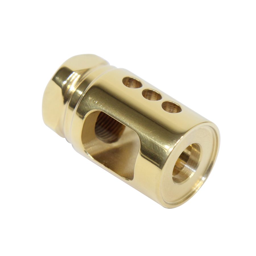 AR-15 Micro Comp Steel Compensator (High Polish Tin Coated)