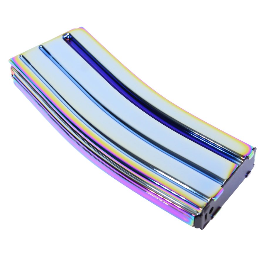 AR 5.56 Cal Aluminum 30 Rnd Mag With Anti-Tilt Follower (High Polish RPVD) (Gloss) - Image 2