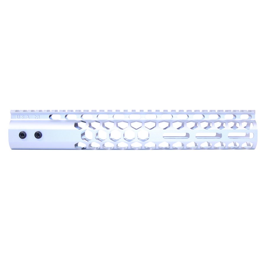 12" Air Lite Series 'Honeycomb' M-LOK Free Floating Handguard With Monolithic Top Rail (Anodized Clear)