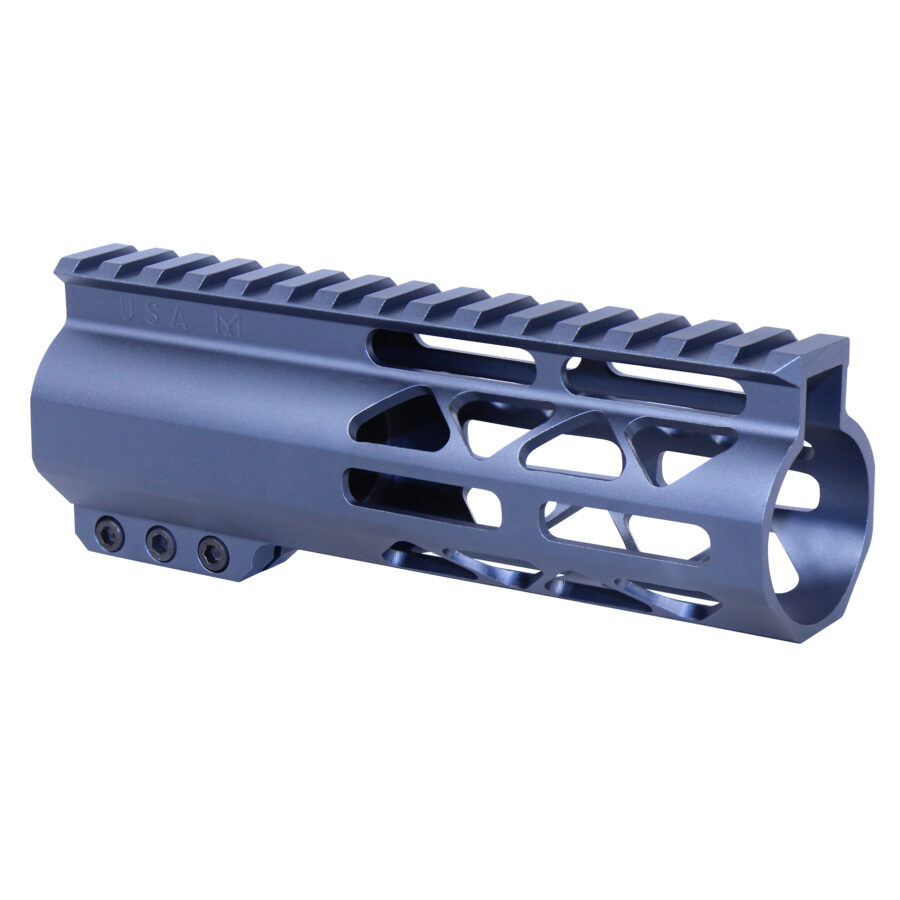6" AIR-LOK Series M-LOK Compression Free Floating Handguard With Monolithic Top Rail (Anodized Grey) - Image 2