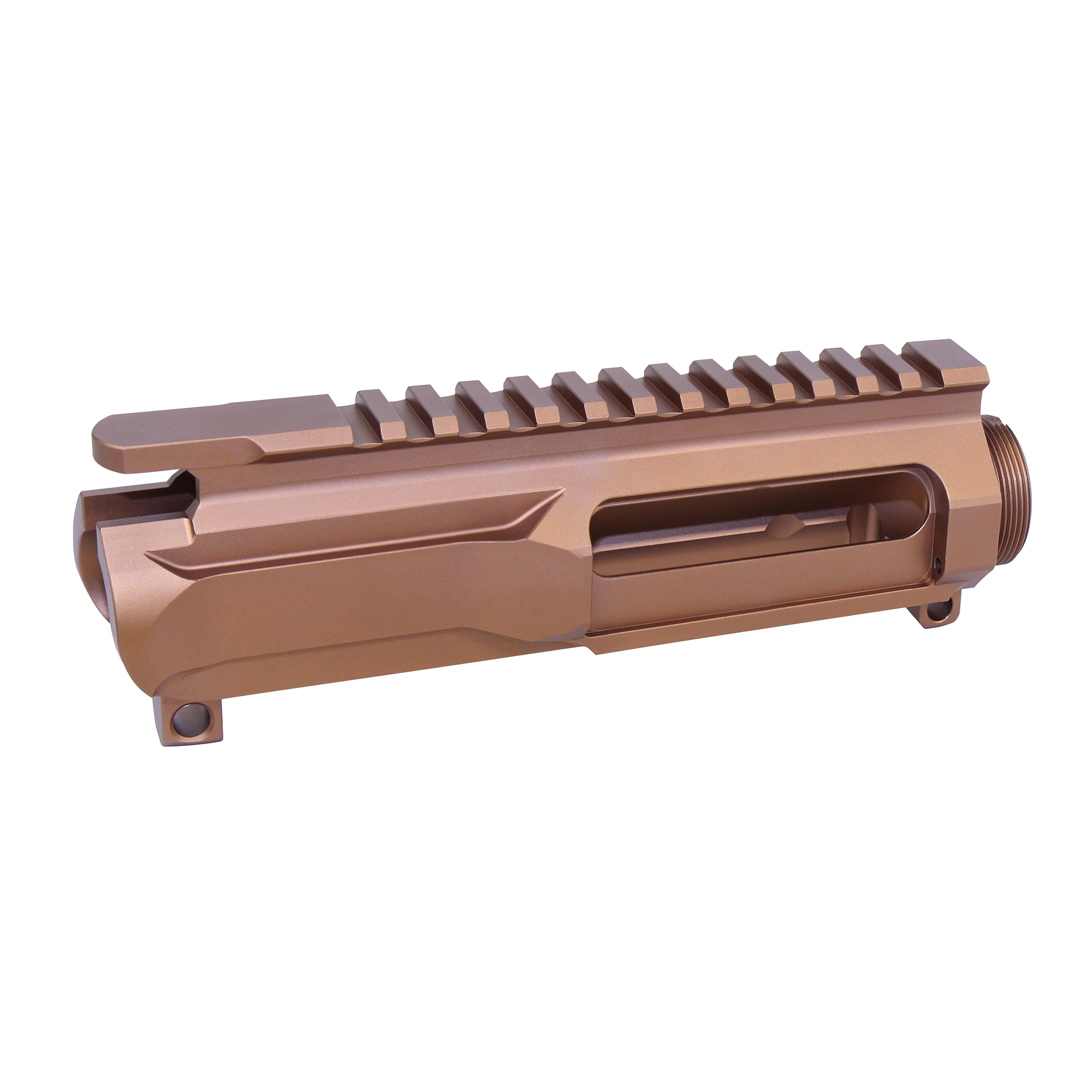 AR-15 5.56 "Slabside" Stripped Billet Upper Receiver (Anodized Bronze) - Image 3