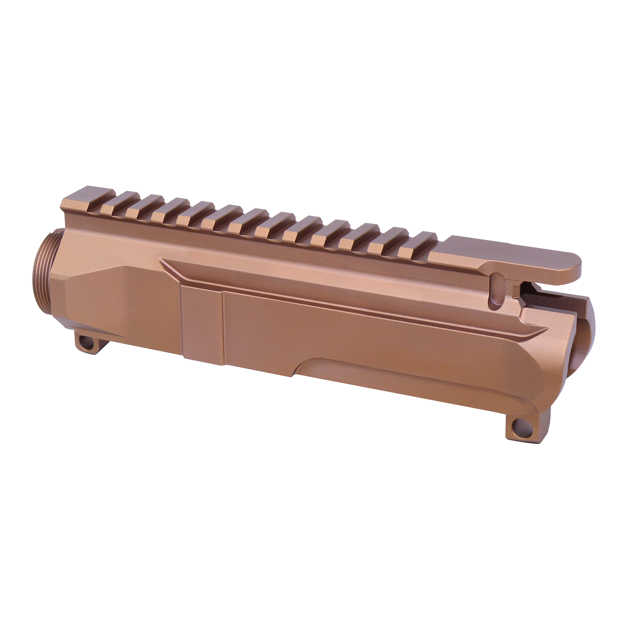 AR-15 5.56 "Slabside" Stripped Billet Upper Receiver (Anodized Bronze) - Image 2