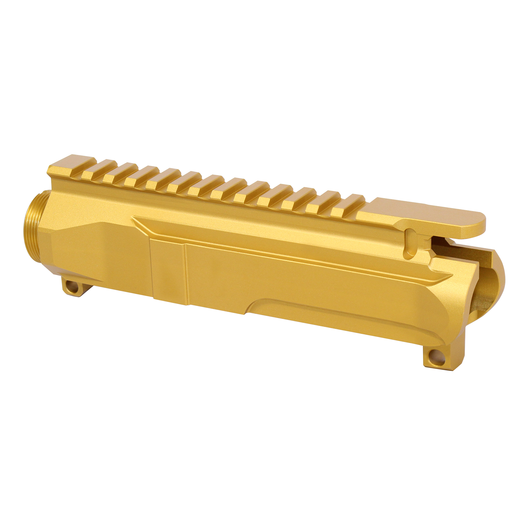 AR-15 5.56 "Slabside" Stripped Billet Upper Receiver (Anodized Gold) - Image 3