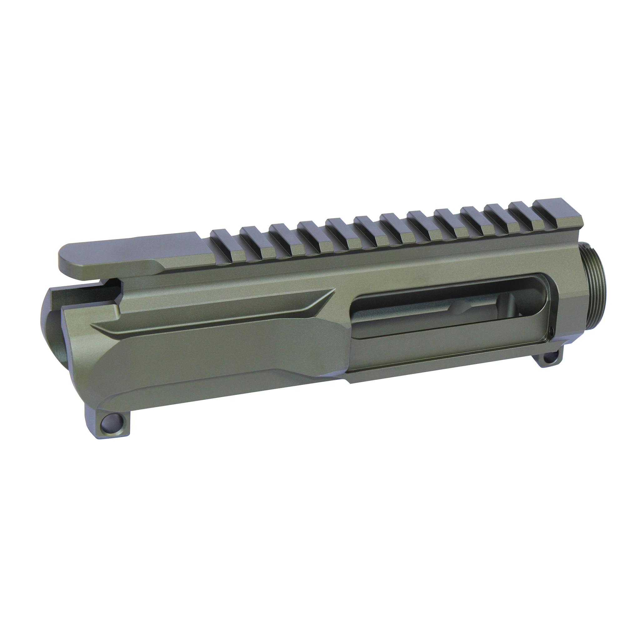AR-15 5.56 "Slabside" Stripped Billet Upper Receiver (Anodized Green) - Image 2