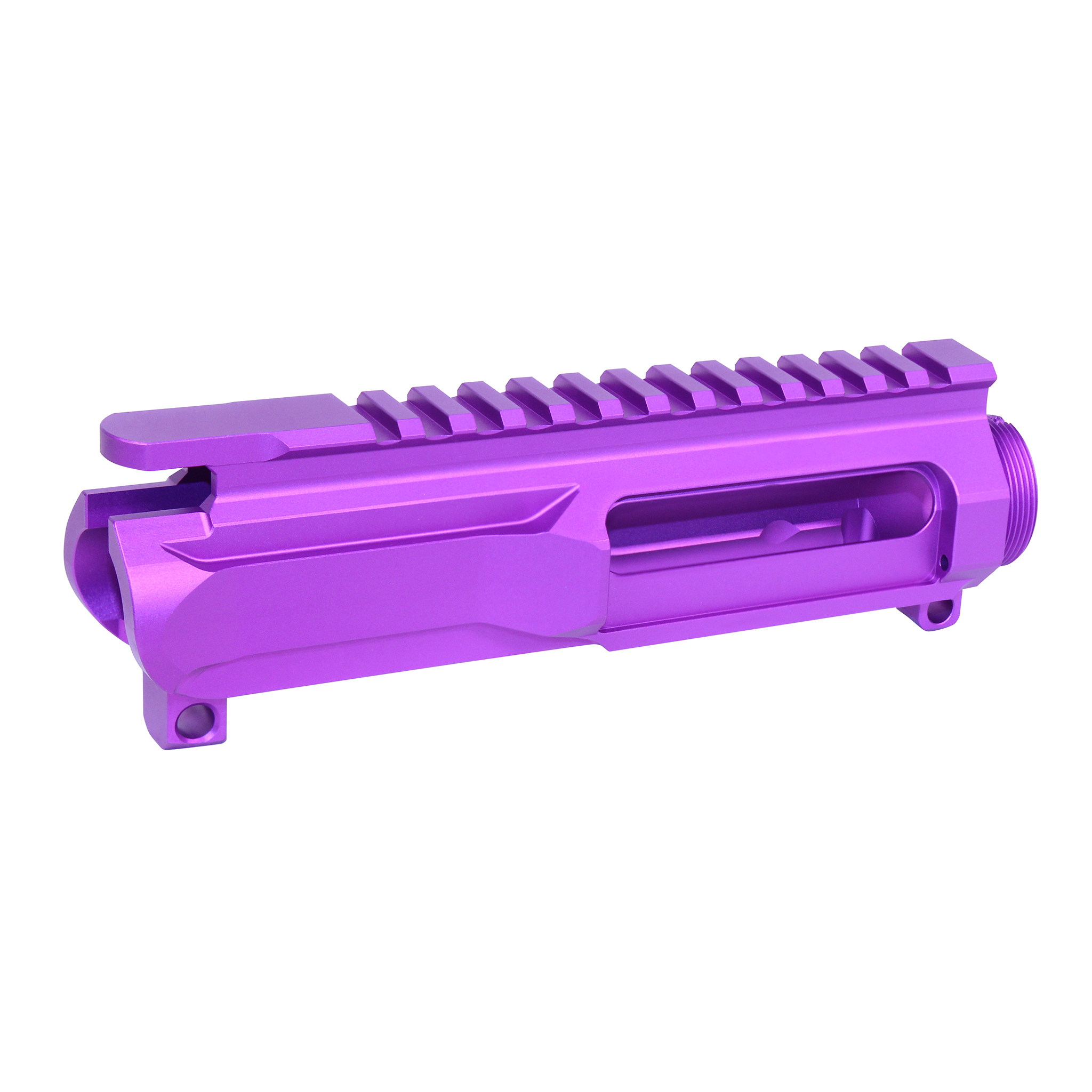 AR-15 5.56 "Slabside" Stripped Billet Upper Receiver (Anodized Purple) - Image 2