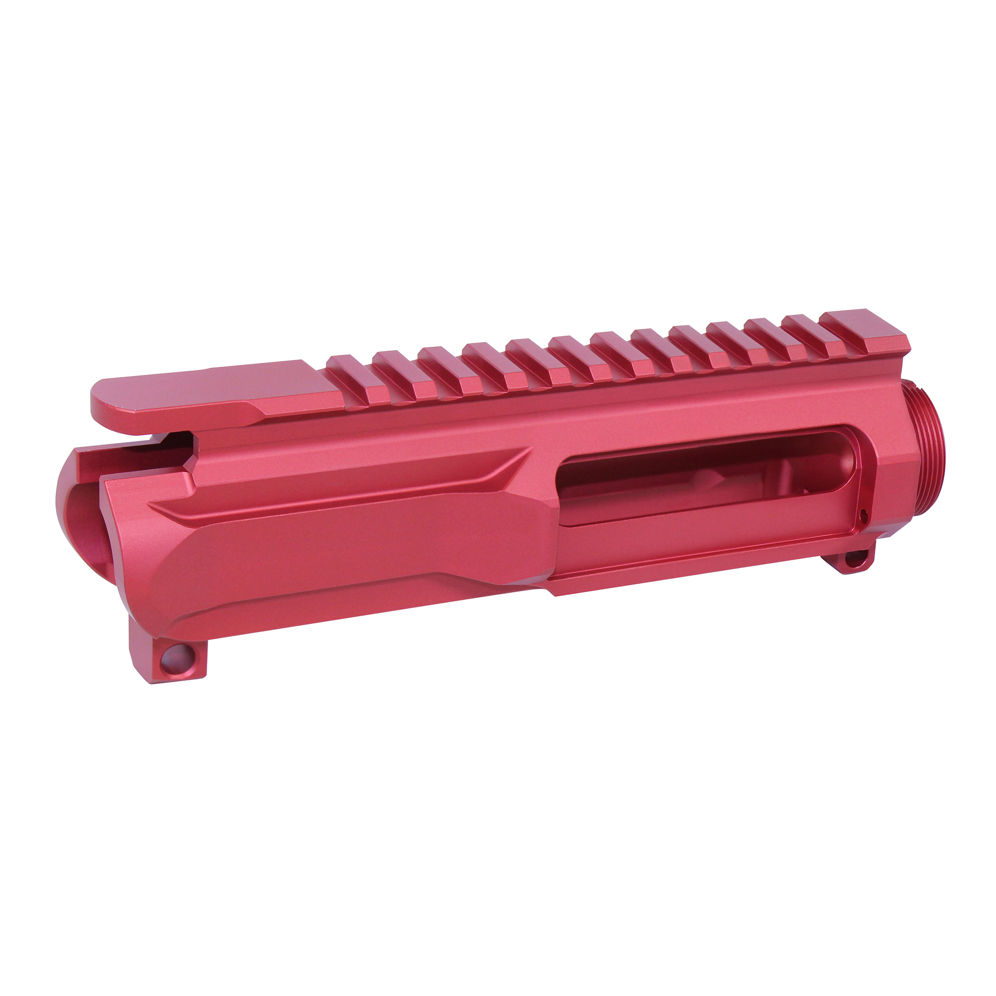 AR-15 5.56 "Slabside" Stripped Billet Upper Receiver (Anodized Red) - Image 2