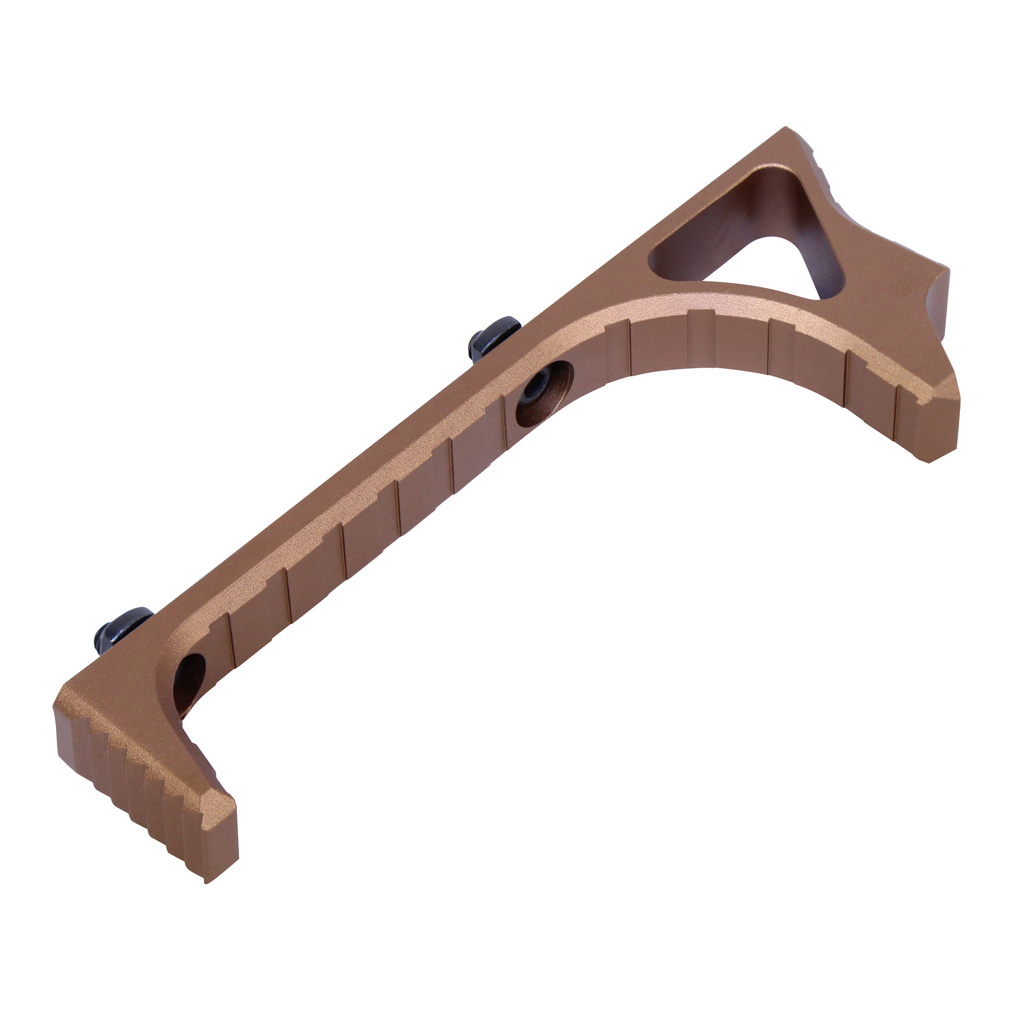 Ultralight Skeletonized Angled Grip For M-LOK (Anodized Bronze) - Image 2