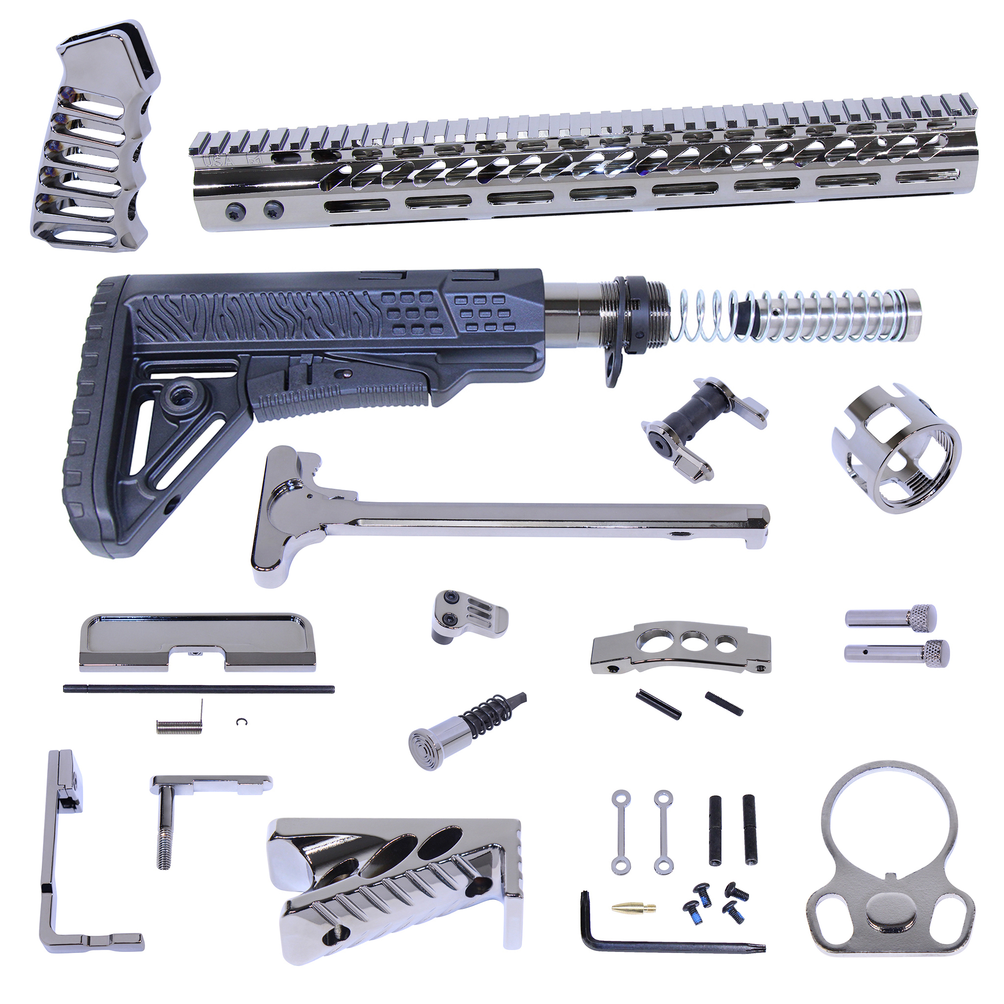 AR-15 Ultimate Finishing Rifle Kit (Black Chrome)