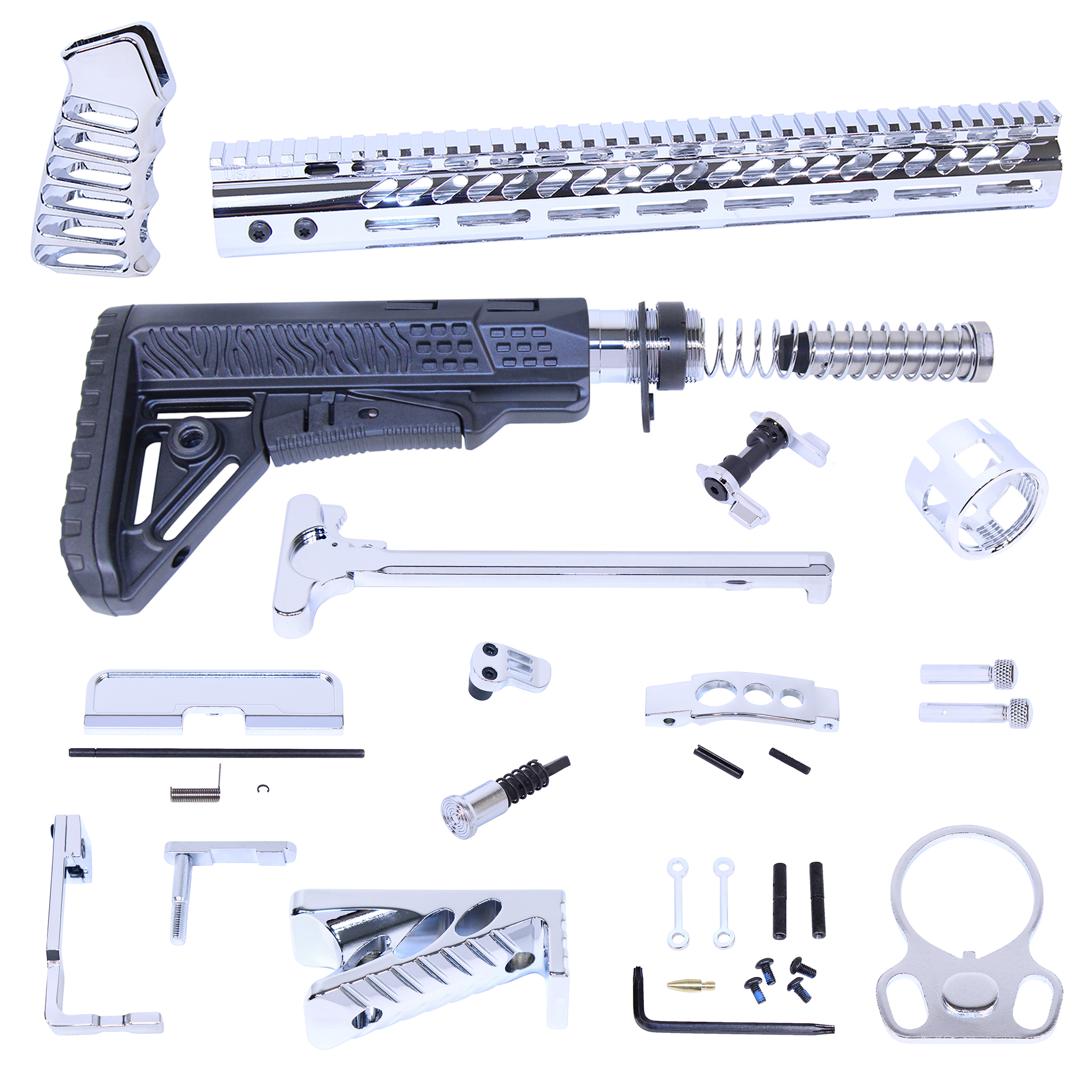 AR-15 Ultimate Finishing Rifle Kit (Chrome)