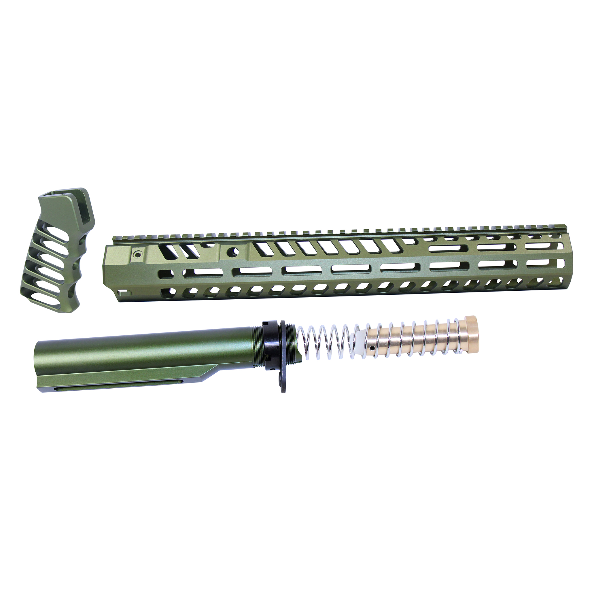 AR-15 15" Socom Series Build Kit (Anodized Green)