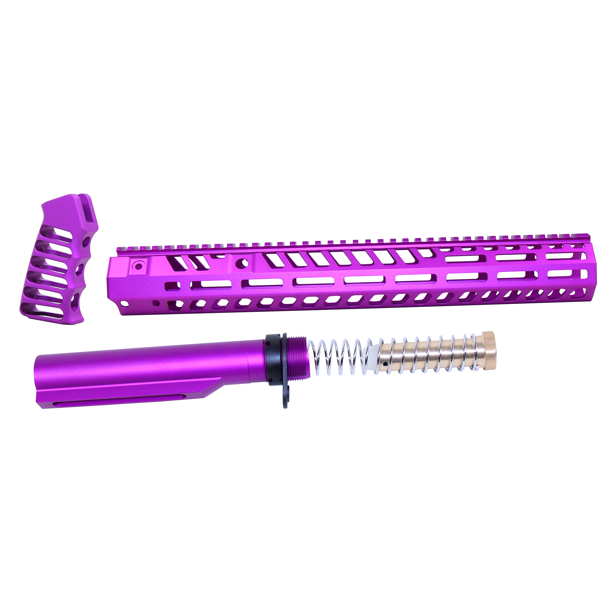 AR-15 15" Socom Series Build Kit (Anodized Purple)