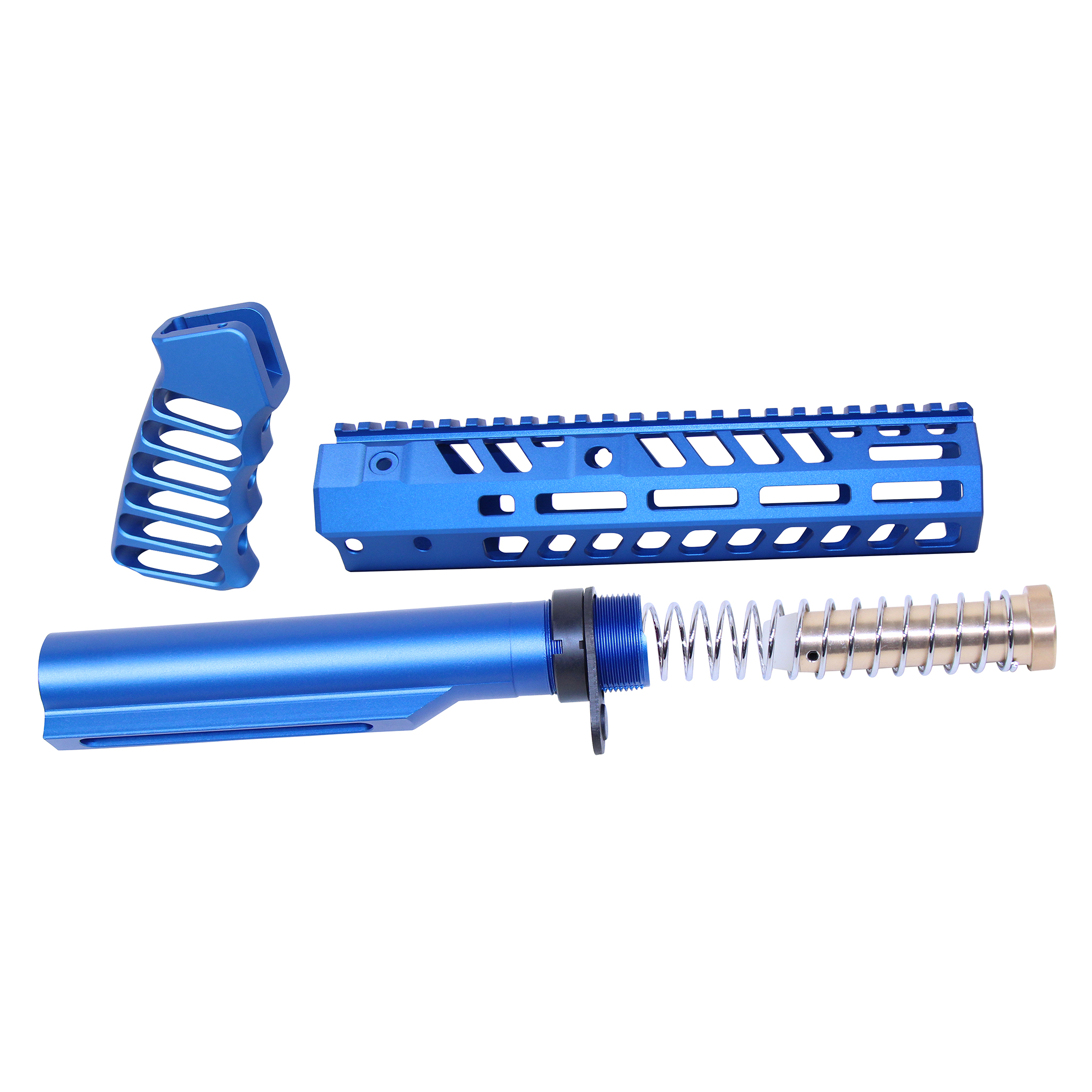 AR-15 9" Socom Series Build Kit (Anodized Blue)